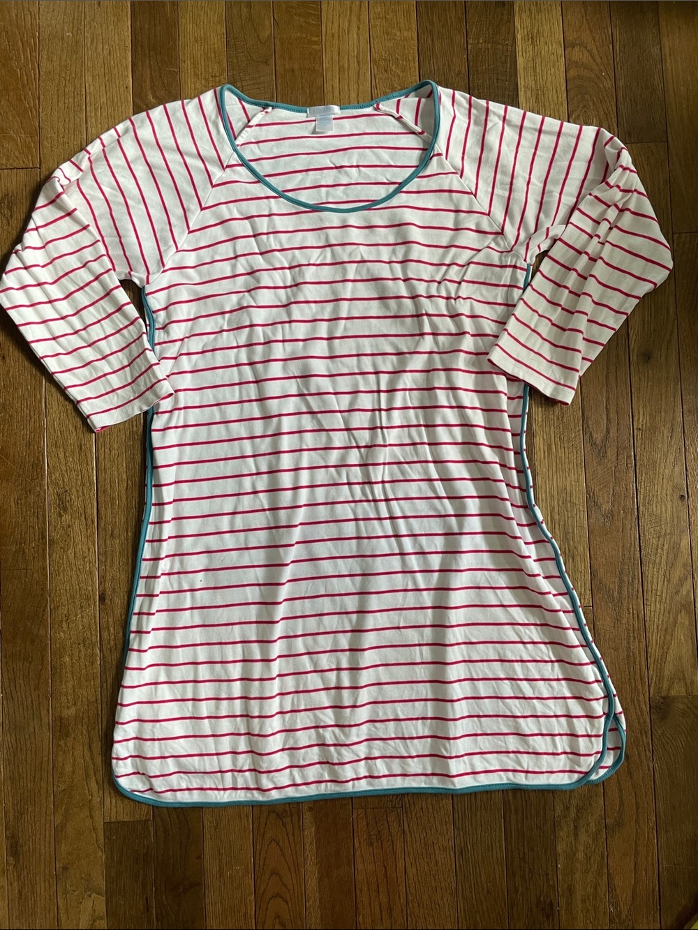 Lake Long Sleeve Striped Nightgown